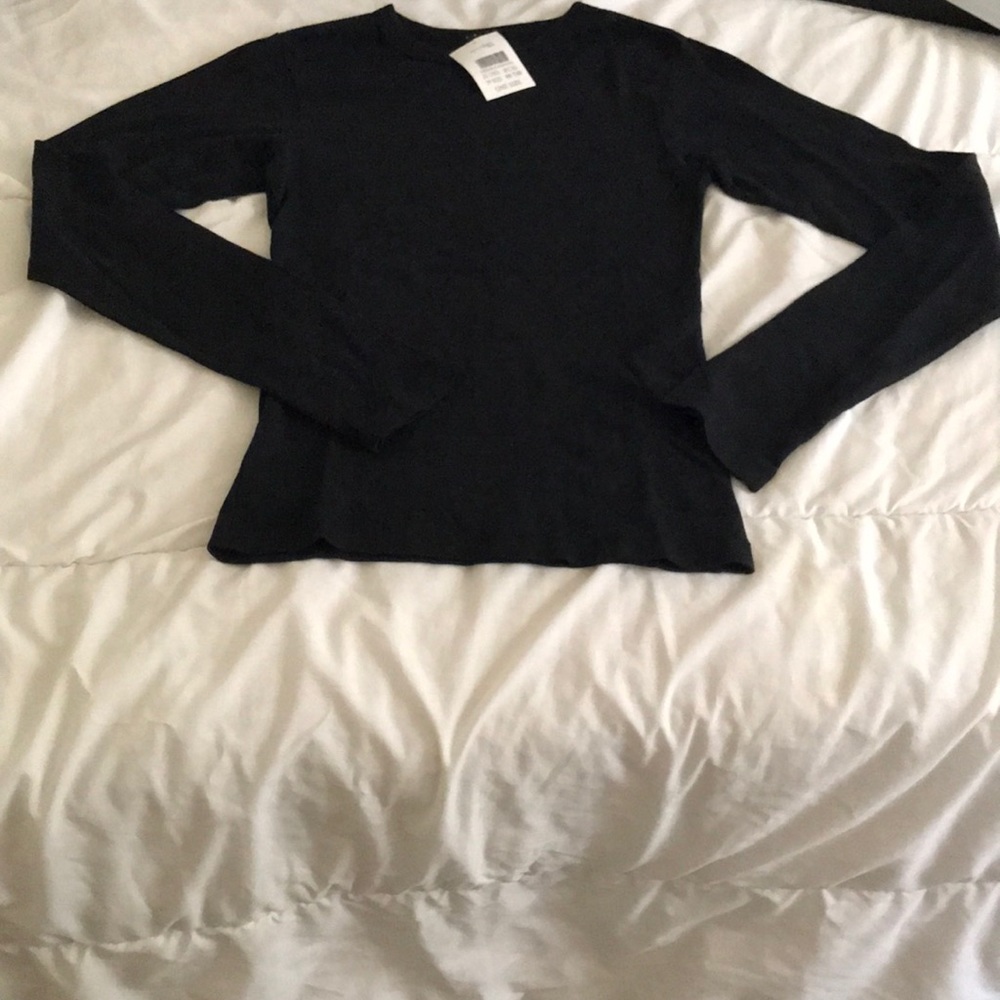 Black long sleeve top